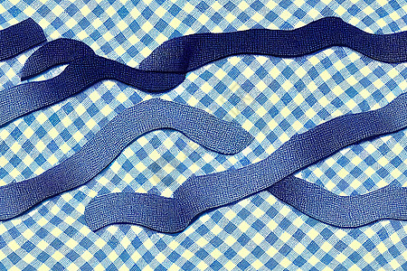 无缝的法国蓝色编织边界无缝 2d 模式图片