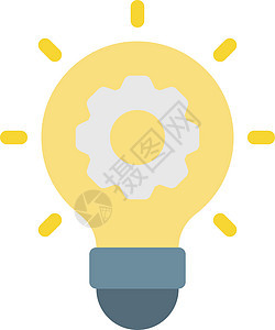 想法机器齿轮网络商业创造力金属工程灯泡工业圆形背景图片