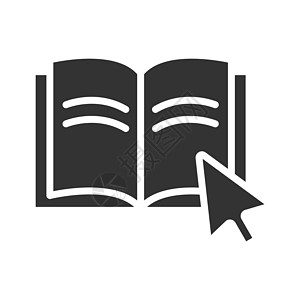 在白色背景上隔离的电子书矢量字形图标 用于 web 移动应用程序和 ui 设计的电子书股票矢量图标按钮下载界面互联网图书馆读者电图片