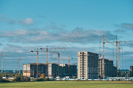 建造新城区的建筑图片