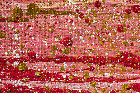 画布上的丙烯油漆 抽象的艺术背景 现代艺术品碎片 油彩刷笔刷笔画网络红色帆布刷子派对中风白色插图画家图片