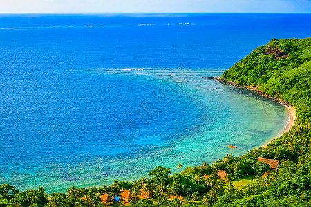 斐济群岛太平洋夏季夏日热带沙沙滩太平洋天空游客风景蓝色假期旅行天堂平房旅游气候图片