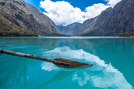 秘鲁Yungay瓦斯卡兰国家公园旅游远足旅行天空顶峰蓝色国家山脉冰川风景图片