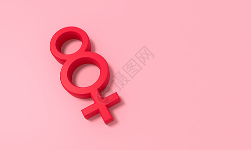 国际妇女节的标志性海报 粉红色背景的妇女8图片