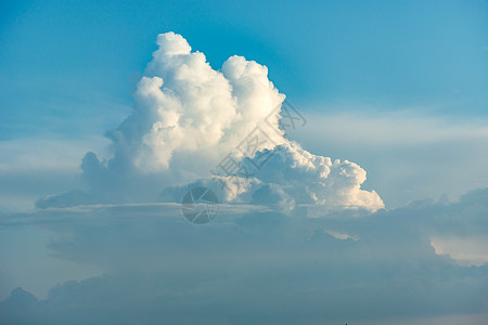 天空高空白青云图片