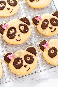 熊猫饼干刨冰烹饪架高清图片