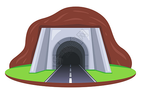 隧道切入山里图片