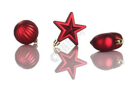 圣诞节装饰品季节性反射玉乐地球红色活动假期传统玩具白色图片