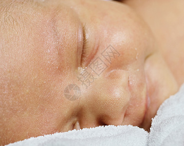 婴孩婴儿睫毛眼睛儿子诞生生活医生儿科宏观孩子毛巾图片