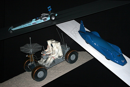汽车车月球车黑色蓝色速度月亮图片