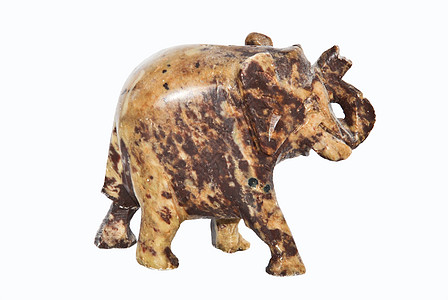大象树干装饰品制品动物工艺大理石小飞象夫妻鼻子獠牙图片