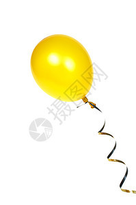 黄气球庆典派对喜悦黄色生日庆祝高清图片素材