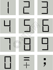 数字符号电脑技术计算十进制逗号插图数据数学计算器命令图片