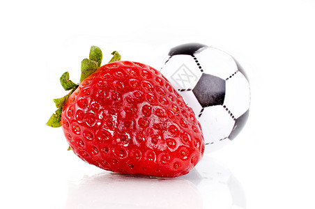 草莓足球图片