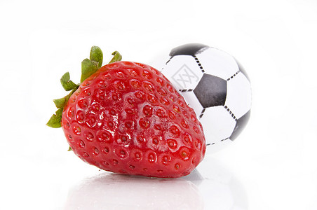 草莓情调饮食乐趣足球嘉年华游戏热带异国水果狂欢节图片