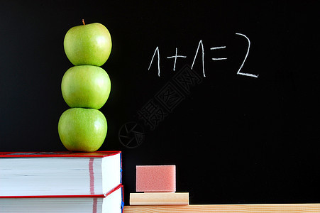 黑板和苹果粉笔写作家庭作业教育黑色班级学校大学学习意义图片