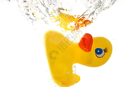 橡橡胶鸭浴缸浴室白色洗涤黄色喜悦乐趣玩具婴儿飞溅图片