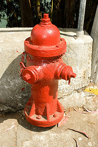 消防水管金属危险街道软管插头消防栓情况消防队员红色阀门图片