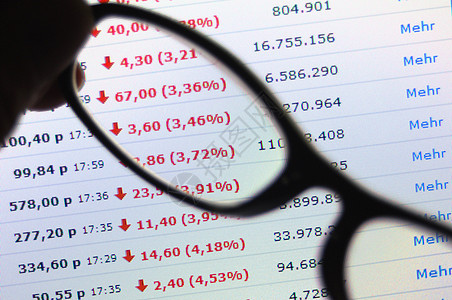 红色数字公司眼镜商业金融恐慌经济衰退价格展示危机银行图片