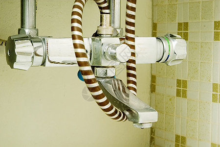 Retro 阵雨器电缆厕所控制温度私人管道复杂化塑料淋浴安慰图片