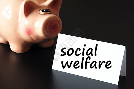 社会福利银行小猪捐款黑色帮助现金援助机构图片