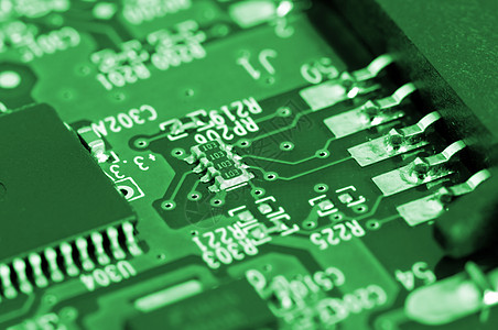 电路改造电路板技术硬件微型化削片电脑电气母板线条处理器晶体管背景