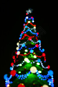 灯光圣诞树圣诞树庆典节日星星假期快乐艺术白色松树圆形季节背景