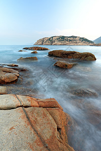 清凉海边香港的海岸海滨金子天气天空太阳海洋热带海岸线旅行阳光季节背景