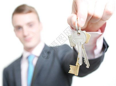 密钥键房子公寓经纪人商业男性财产房地产钥匙摄影图片