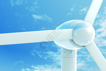 风能环境车削转子螺旋桨车站回收天空力量创新蓝色图片