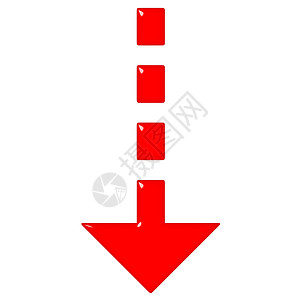 3D 光滑红箭头失败金融适应症下载反射失败者艺术玻璃红色损失图片