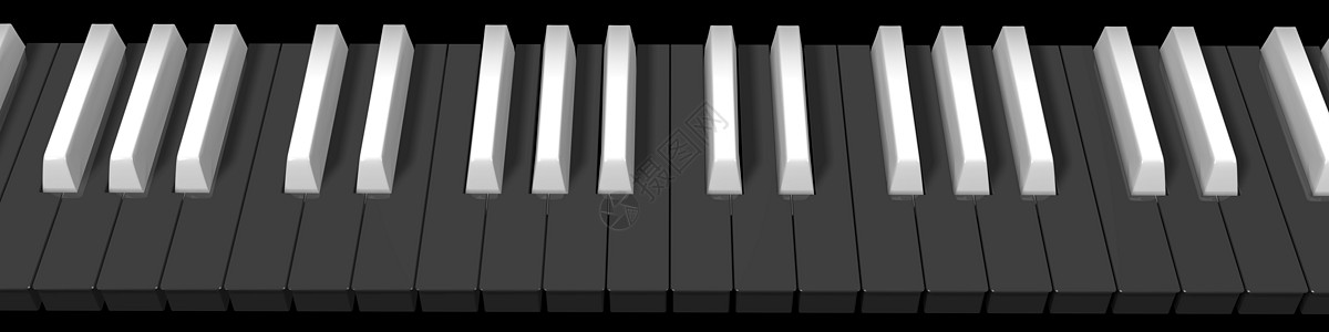 钢琴键特写于黑色的艺术键盘剧院音乐宏观旋律白色爱好教育象牙图片