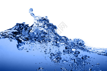 清洁水波纹漩涡蓝色海洋气泡液体水滴宏观运动流动图片
