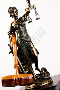 法律法律黄铜美丽律师手势法庭法官锤子青铜雕像智慧图片