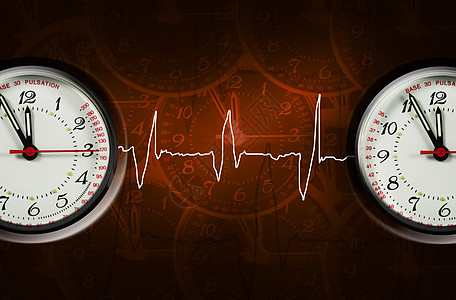 脉冲时钟控制器压力控制生活反射展示手表脉动赛车时间图片