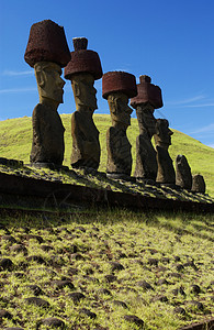 婆罗摩火山复活节岛Rapa Nui文物背景