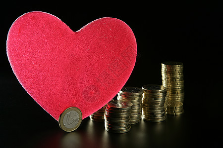 爱情和金钱比喻热情金属金子库存储蓄柱子现金假期商业宝藏图片
