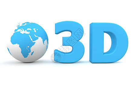 3D立体地贴Global 3D - 马特蓝背景