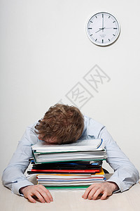 睡着的商务人士工作眼睛商业睡眠男人管理人员经理商务休息文书图片
