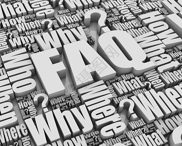 FAQ 孔径一个字解决方案问题战略文字调查问卷解答困惑思维形状图片