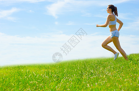 女运动员慢跑竞赛跑步女性女孩赛跑者慢跑者娱乐速度成人图片