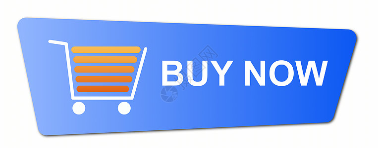 现在买蓝色购物按钮互联网纽扣插图大车标签导航营销商业图片