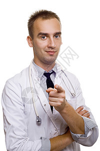 年轻男医生医院病人男人专家临床工作白色诊所医疗保健背景图片