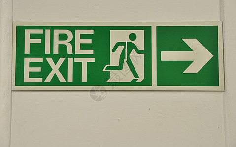 消防出口标志安全操作说明帮助建筑展示指导后门危险数字图片