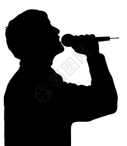 唱者歌曲歌手剪影男人演讲嗓音卡拉ok唱歌音乐旋律图片