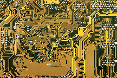 金色工业电路电子背景背景图片