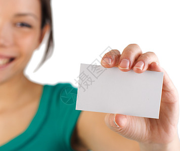 商业名卡妇女身份卡片女士人士白色黑发女性女孩成功问候语图片