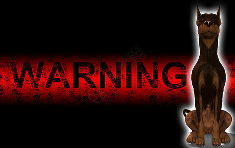 警告 I 咬概念身体风险注意力警报指示牌警卫危险宠物红色图片
