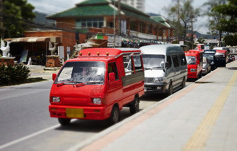泰国小型公共汽车小客车出租车图片