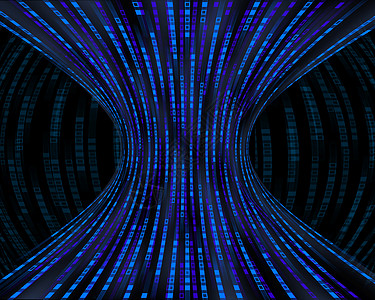 代表二进制代码的流动蓝箱受压缩蓝色正方形网络瓶颈互联网传播数据背景图片